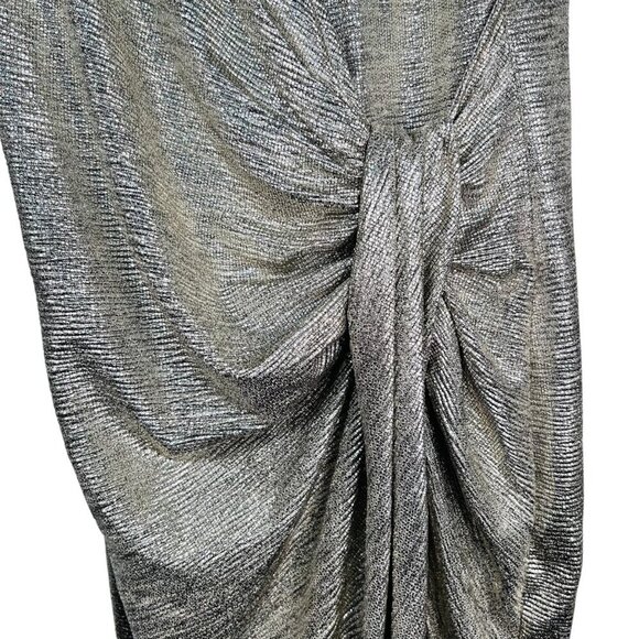 2/$30 VICI Luminescent Long Sleeve Twist Cocktail Dress Large Shimmer Formal - Picture 3 of 6